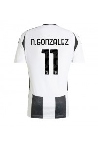 Juventus Nicolas Gonzalez #11 Jalkapallovaatteet Kotipaita 2024-25 Lyhythihainen